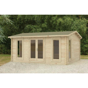 Rushock 5m x 4m Double Glazed Log Cabin
